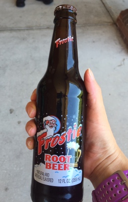 Root beer in a bottle! Yes!